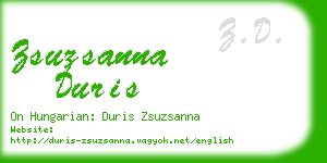 zsuzsanna duris business card